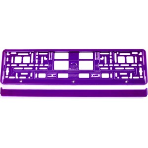 Рамка номерного знака Utal - фиолетовый металлический