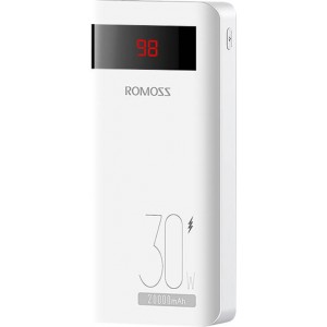 Romoss Powerbank Romoss Sense6PS Pro 20000mAh, 30W (balts)