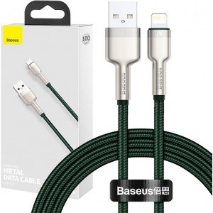 USB-кабель Baseus для Lightning Baseus Cafule, 2.4A, 1м (зеленый)