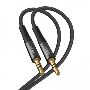 XO Audio Cable XO mini jack 3,5mm AUX, 2m (Black)