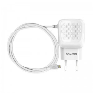 Зарядное устройство Foneng EU25 USB-A 2-портовое зарядное устройство 2,4 А (белое)
