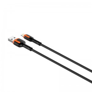 Ldnio LS532, USB - Lightning 2m kabelis (pelēki oranžs)