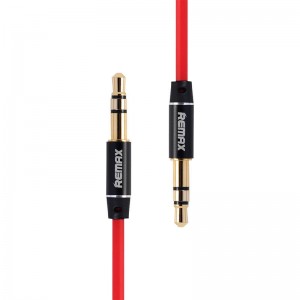 Remax RL-L200 Mini jack 3.5mm AUX cable, 2m (red)