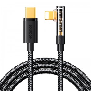 Joyroom Kabel USB-C do Lightning Joyroom S-CL020A6 1,2 м, 20 Вт, kątowy (czarny)