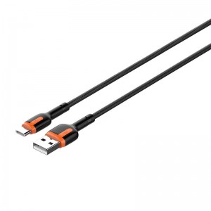Ldnio LS531, кабель USB - USB-C длиной 1 м (серо-оранжевый)