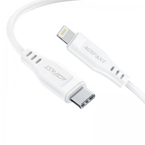 Acefast kabelis USB MFI Acefast C3-01, USB-C līdz Lightning, 30W, 1.2m (balts)