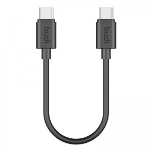 Budi USB кабель Budi 65W 25см (черный)