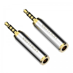 Vention audio adapter, Vention VAB-S02, 3.5mm (female) to mini jack 2.5mm (male), (gold)