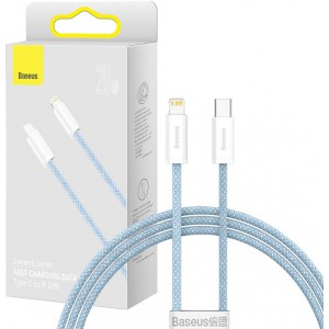 Baseus Dynamic kabel USB Typ C - zibens enerģijas piegāde 20W 1m niebieski (CALD000003)