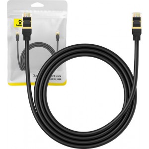 Сетевой кабель Baseus cat.8 Baseus Ethernet RJ45, 40 Гбит/с, 1,5 м (черный)