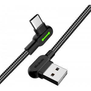 Mcdodo USB to USB-C cable Mcdodo CA-5280 LED, 1.8m (black)