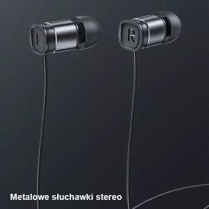 Usams Stereo Headphones EP-46 USB-C black/black 1.2m HSEP4603