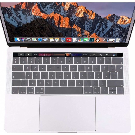 Alogy Protective Cover Keyboard Cover for Apple Macbook Pro 13/ Pro 15 Transparent