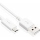 Samsung Original Samsung micro USB cable USB-A 2.0 ECB-DU4EWE 1.5m bulk white cable