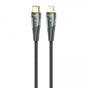 Budi USB-C — кабель Lightning Budi 20 Вт 1,5 м (черный)
