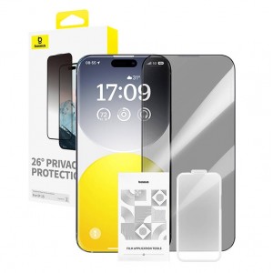 Baseus Diamond Privacy Protection Tempered Glass Защитное Стекло для Apple iPhone 15