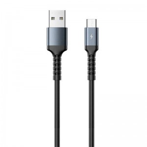 Remax kabelis USB-micro USB Remax Kayla II,, RC-C008, 1m (melns)