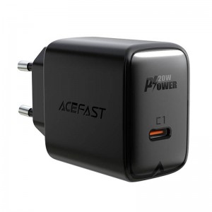 Сетевое зарядное устройство Acefast A1 PD20W, 1x USB-C (черный)