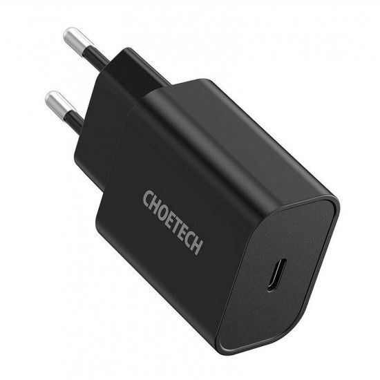 Choetech Mains lādētājs Choetech Q5004 EU USB-C, 20W (melns)