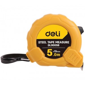 Deli Tools Steel Measuring Tape 5m/19mm Deli Tools EDL9005B (yellow)