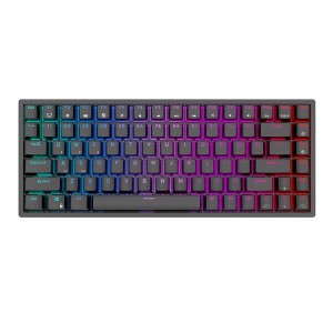 Royal Kludge Mehāniskā tastatūra Royal Kludge RK84 RGB, Brown slēdzis (melns)