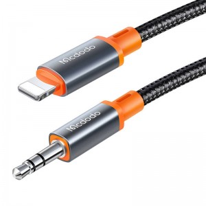Mcdodo kabelis Mcdodo CA-0780 Lightning līdz 3.5mm AUX mini ligzdai, 1.2m (melns)