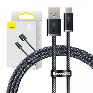 Baseus kabelis USB uz USB-C Baseus Dynamic Series, 100W, 1m (pelēks)