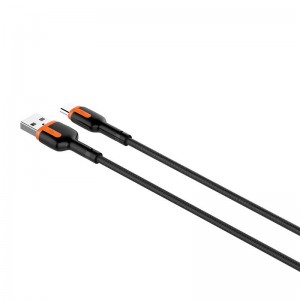 Ldnio LS532, кабель USB - USB-C 2 м (серо-оранжевый)