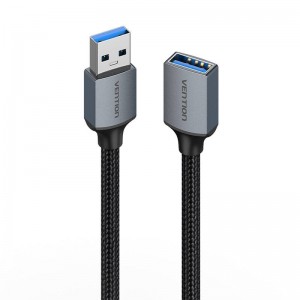 Vention Extension Cable USB 3.0, male USB to female USB-A, Vention 2m (Black)