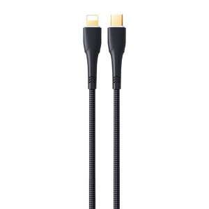Remax Bosu RC-C063 kabelis USB-C līdz Lightning , 1,2m, 20W (melns)