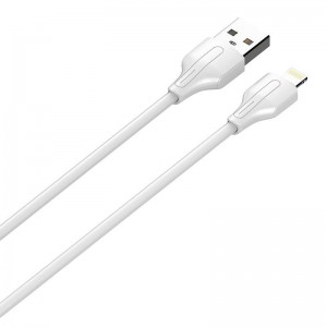 Ldnio USB uz Lightning kabelis LDNIO LS540, 2.4A, 0.2m (balts)