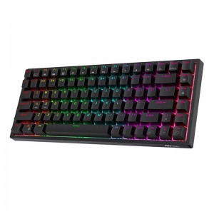 Royal Kludge Mehāniskā tastatūra Royal Kludge RK84 RGB, Brown slēdzis (melns)