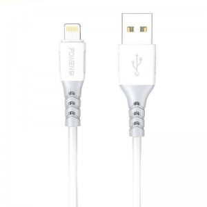Foneng USB uz Lightning kabeli Foneng X66, 20W, 3A, 1m (balts)