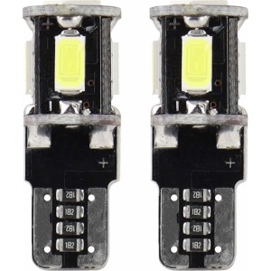 Amio LED CANBUS 5SMD 5730 T10 (W5W) Balts