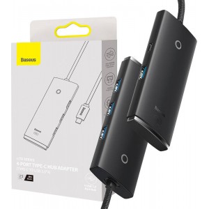 Baseus WKQX030301 Lite Sērijas USB-C Hubs 4x USB 3.0