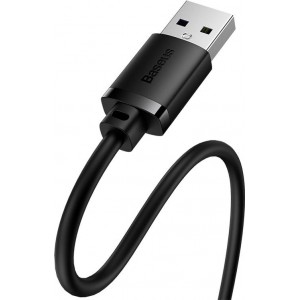 Baseus USB 2.0 pagarinātājs Baseus vīrietis pret sievieti, AirJoy sērija, 0.5m (melns)