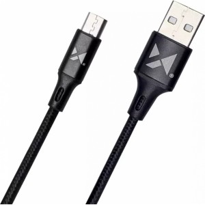 Wozinsky cable USB - microUSB 2.4A 1m black (WUC-M1B)