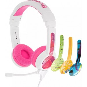 Buddyphones School wired headphones for children (pink)