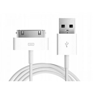 4Kom.pl Kabel 30 pin USB do iPhone 4 4S 3GS 3G 3 iPod iPad 2 3 - zamiennik