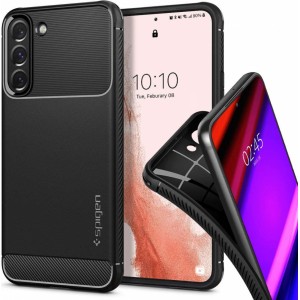 Spigen futrālis Samsung Galaxy S22 korpusam Spigen izturīgas bruņas Matēts melns