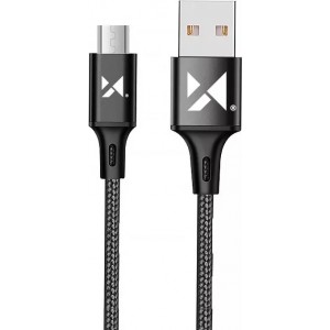 Wozinsky cable USB - microUSB 2.4A 1m black (WUC-M1B)