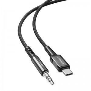 Кабель Acefast USB-C к мини-разъему 3,5 мм Acefast C1-08 1,2 м (черный)