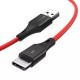 Blitzwolf USB-C kabelis BlitzWolf BW-TC15 3A 1.8m (sarkans)