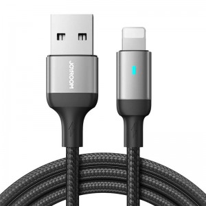 Joyroom kabelis uz USB-A / Lightning / 2.4A / 1.2m Joyroom S-UL012A10 (melns)