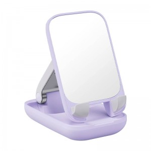 Baseus Folding phone stand Baseus with mirror (purple)