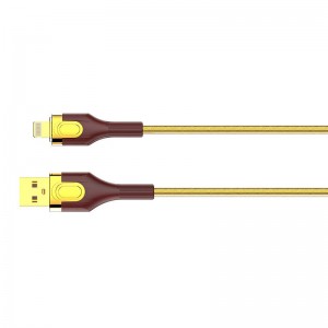 Ldnio LS681, USB - zibens, 1m, 30W kabelis (zelts)
