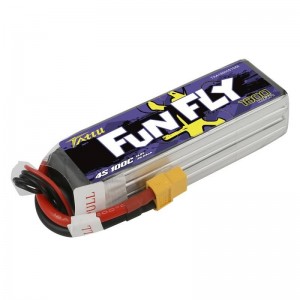 Tattu Funfly 1800mAh 14.8V 100C 4S1P XT60 akumulators