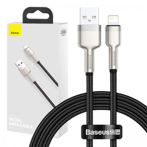 USB-кабель Baseus для Lightning Baseus Cafule, 2,4 А, 1 м (черный)