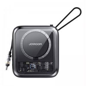 Joyroom Magnetic Powerbank Joyroom JR-L006 Icy 10000mAh, USB C (melns)