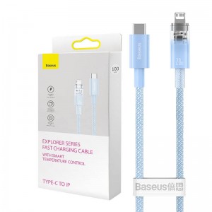 Baseus Fast Charging cable Baseus USB-C to Lightning  Explorer Series 1m, 20W (blue)